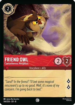 Friend Owl - Cantankerous Neighbor (144/204) - Reign of Jafar - for just $0.03! 