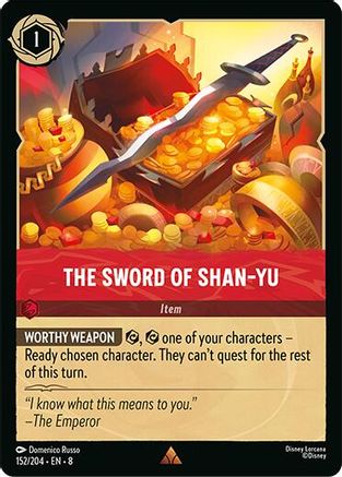The Sword of Shan Yu (152/204) - Reign of Jafar Cold Foil - for just $0.24! 