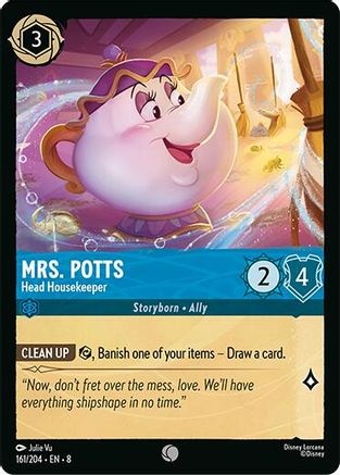 Mrs.Potts - Head Housekeeper (161/204) - Reign of Jafar Cold Foil - for just $0.06! 