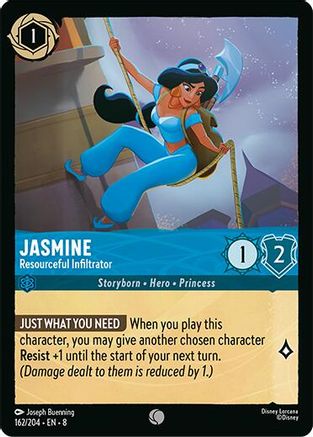Jasmine - Resourceful Infiltrator (162/204) - Reign of Jafar - for just $0.03! 