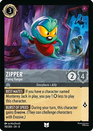 Zipper - Flying Ranger (192/204) - Reign of Jafar Cold Foil - for just $0.06! 