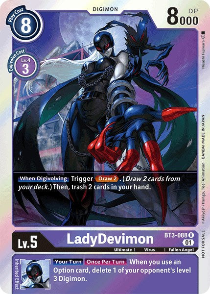 LadyDevimon [BT3-088] (Official Tournament Pack Vol.4) [Release Special Booster Promos] - Just $0.35! Shop now at Retro Gaming of Denver