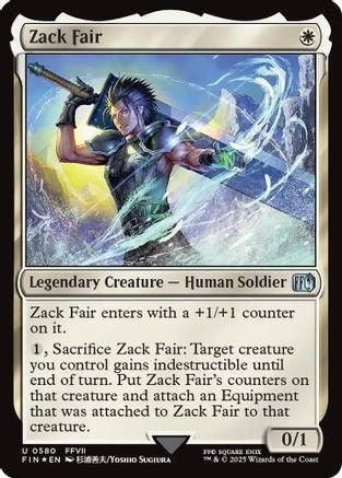 Zack Fair (Surge Foil) (FIN-580) - FINAL FANTASY Foil - for just $2.53! 