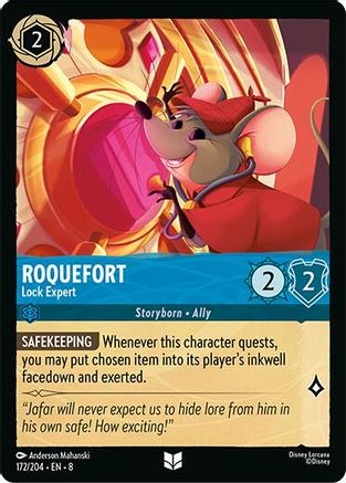 Roquefort - Lock Expert (172/204) - Reign of Jafar Cold Foil - for just $0.06! 