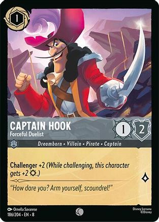 Captain Hook - Forceful Duelist (186/204) - Reign of Jafar Cold Foil - for just $0.15! 