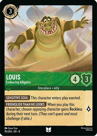 Louis - Endearing Alligator (95/204) - Reign of Jafar Cold Foil - for just $0.60! 