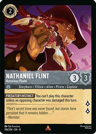 Nathaniel Flint - Notorious Pirate (196/204) - Reign of Jafar Cold Foil - for just $0.42! 