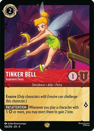 Tinkerbell - Insistent Fairy (136/204) - Reign of Jafar - for just $0.91! 