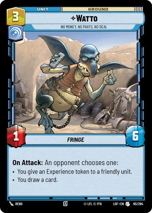 Watto - No Money, No Parts, No Deal (65/264) (65/264) [Legends of the Force] - for just $0.10! 
