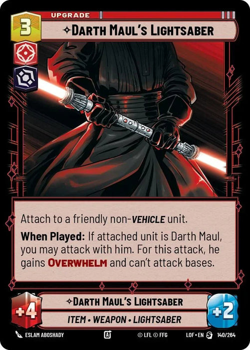 Darth Maul's Lightsaber (140/264) (140/264) [Legends of the Force] - for just $0.50! 