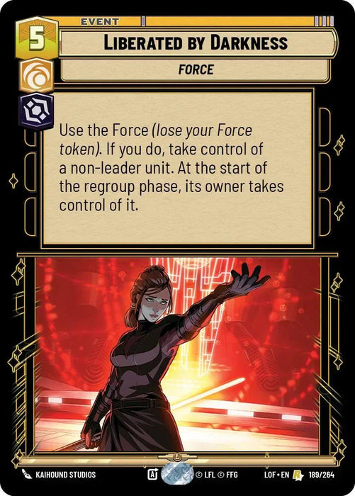 Liberated by Darkness (189/264) (189/264) [Legends of the Force] - for just $0.20! 