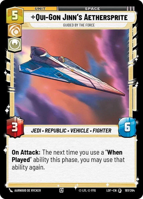 Qui-Gon Jinn's Aethersprite - Guided by the Force (197/264) (197/264) [Legends of the Force] - for just $0.20! 