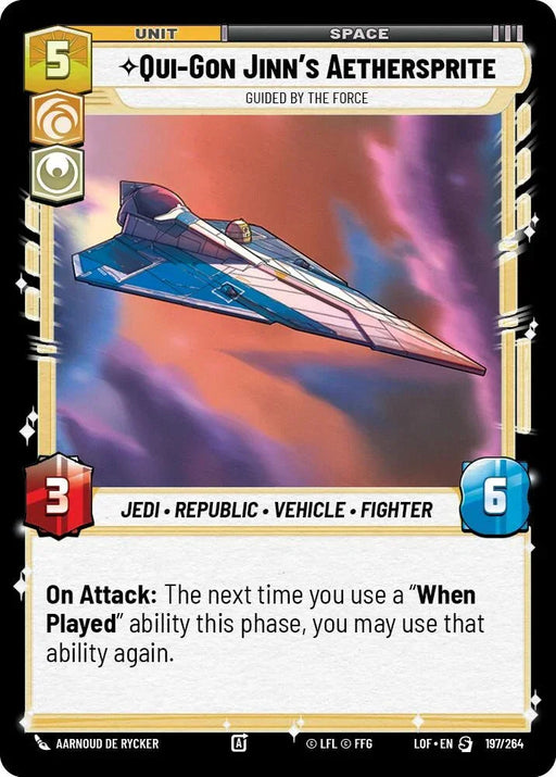 Qui-Gon Jinn's Aethersprite - Guided by the Force (197/264) (197/264) [Legends of the Force] - for just $0.15! 