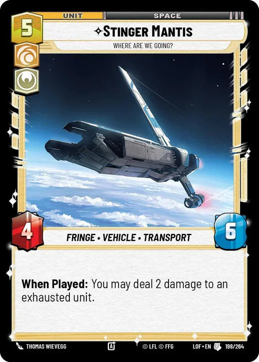 Stinger Mantis - Where Are We Going? (198/264) (198/264) [Legends of the Force] - for just $0.10! 