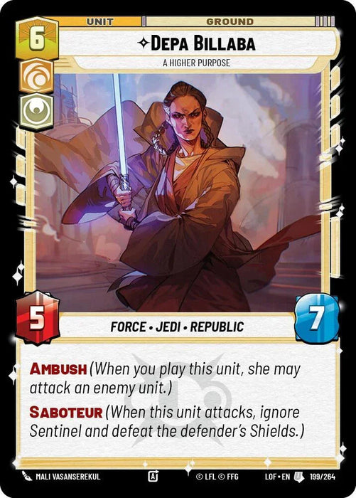 Depa Billaba - A Higher Purpose (199/264) (199/264) [Legends of the Force] - for just $0.10! 