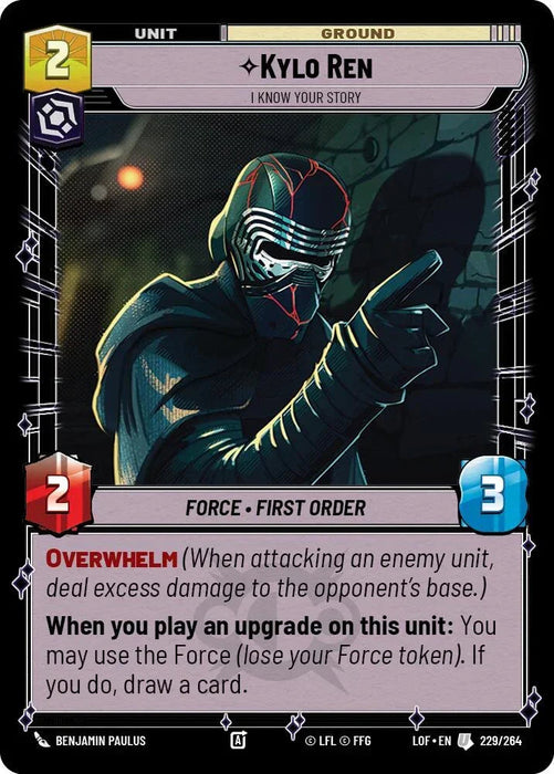 Kylo Ren - I Know Your Story (229/264) (229/264) [Legends of the Force] - for just $0.10! 