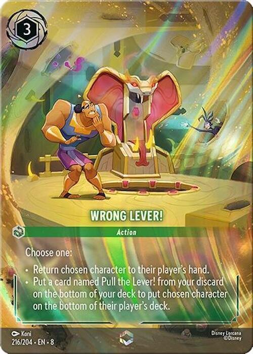 Wrong Lever! (Enchanted) (216/204) [Reign of Jafar] - for just $26.65! 