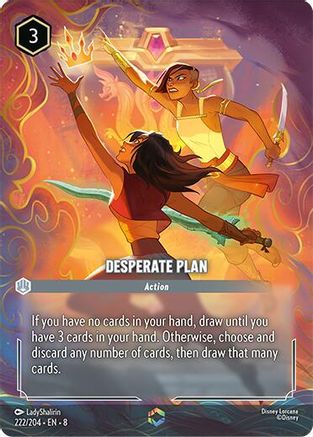 Desperate Plan (Enchanted) (222/204) - Reign of Jafar Holofoil - for just $19.13! 