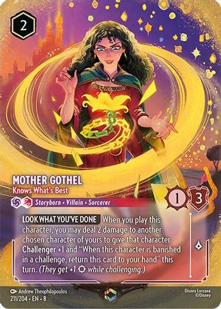 Mother Gothel - Knows What's Best (Enchanted) (211/204) - Reign of Jafar Holofoil - for just $13.76! 