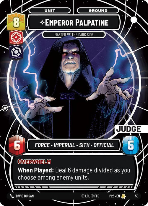Emperor Palpatine (58) - Master of the Dark Side (58) [Judge Promos] - for just $12.30! 