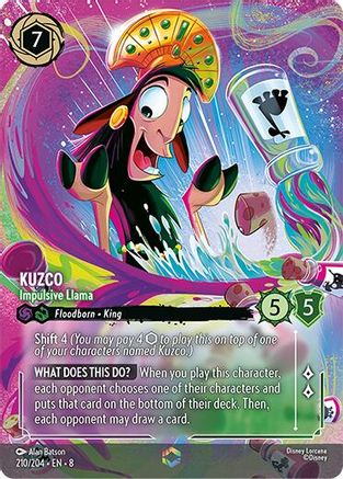 Kuzco - Impulsive Llama (Enchanted) (210/204) - Reign of Jafar Holofoil - for just $22.90! 