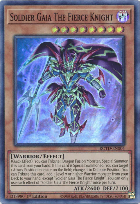 Soldier Gaia The Fierce Knight [ROTD-EN004] Super Rare - for just $0.20! 