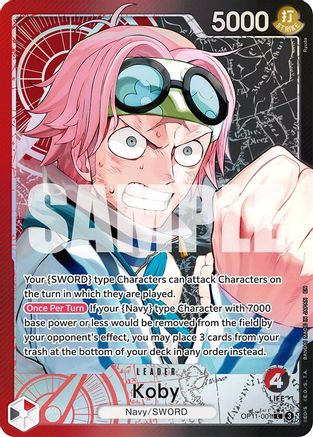 Koby (001) (Alternate Art) (OP11-001) - A Fist of Divine Speed Foil - for just $17.15! 