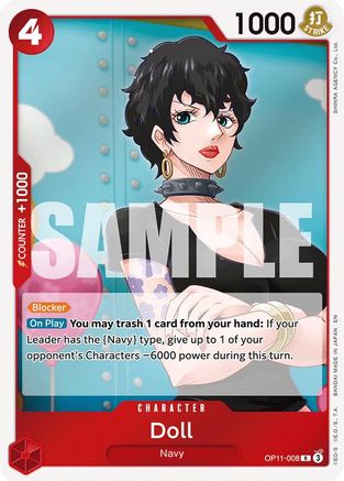 Doll (OP11-008) - A Fist of Divine Speed Foil - for just $0.08! 