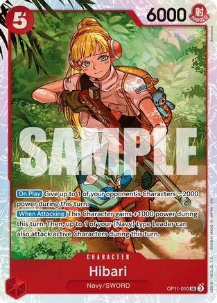 Hibari (OP11-010) - A Fist of Divine Speed Foil - for just $0.20! 