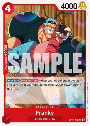 Franky (OP11-012) - A Fist of Divine Speed - for just $0.08! 