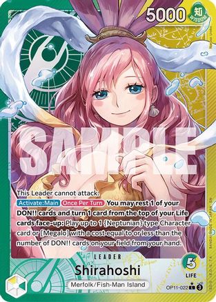 Shirahoshi (022) (Alternate Art) (OP11-022) - A Fist of Divine Speed Foil - for just $11.20! 