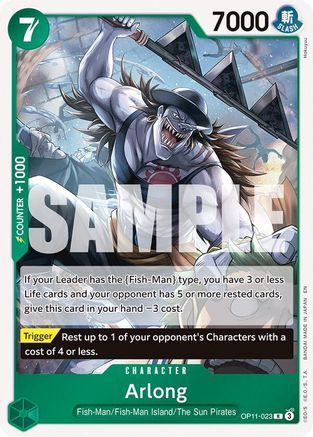 Arlong (OP11-023) - A Fist of Divine Speed Foil - for just $0.08! 