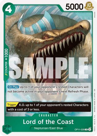 Lord of the Coast (OP11-028) - A Fist of Divine Speed Foil - for just $0.08! 