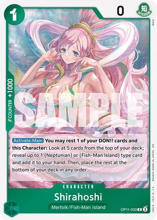 Shirahoshi (030) (OP11-030) - A Fist of Divine Speed Foil - for just $0.10! 