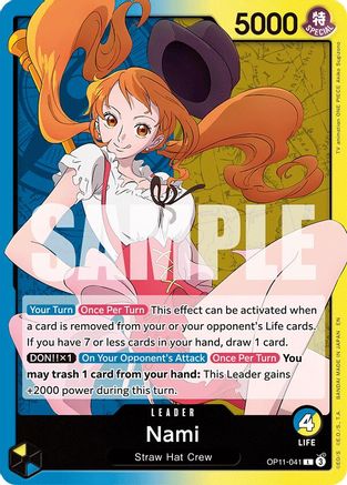 Nami (041) (OP11-041) - A Fist of Divine Speed - for just $0.08! 