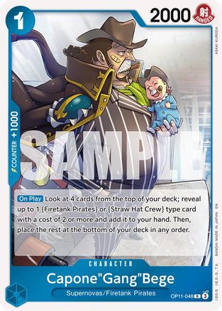 Capone"Gang"Bege (048) (OP11-048) - A Fist of Divine Speed Foil - for just $0.05! 
