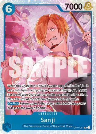 Sanji (OP11-051) - A Fist of Divine Speed Foil - for just $0.18! 