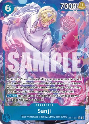 Sanji (Alternate Art) (OP11-051) - A Fist of Divine Speed Foil - for just $4.72! 