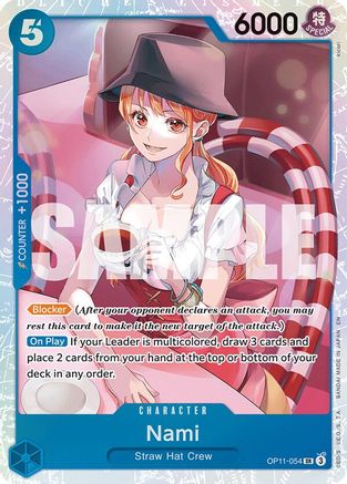 Nami (054) (OP11-054) - A Fist of Divine Speed Foil - for just $1.15! 