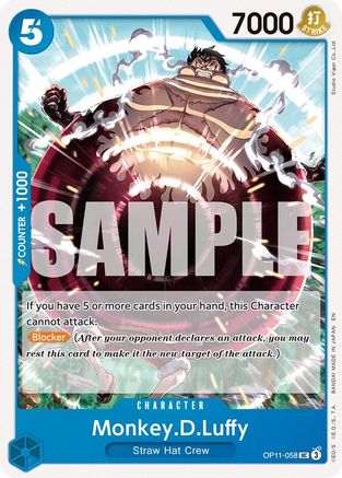 Monkey.D.Luffy (058) (OP11-058) - A Fist of Divine Speed - for just $0.05! 