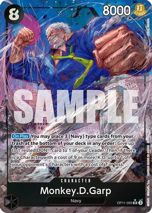 Monkey.D.Garp (Alternate Art) (OP11-095) - A Fist of Divine Speed Foil - for just $2.98! 
