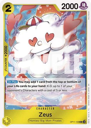 Zeus (OP11-106) - A Fist of Divine Speed Foil - for just $0.95! 