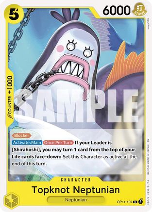 Topknot Neptunian (OP11-107) - A Fist of Divine Speed - for just $0.05! 