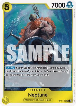 Neptune (OP11-108) - A Fist of Divine Speed Foil - for just $0.05! 