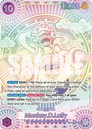 Monkey.D.Luffy (119) (SP) (OP05-119) - A Fist of Divine Speed Foil - for just $2125! 