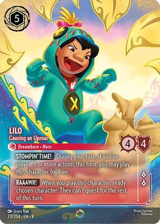 Lilo - Causing an Uproar (Enchanted) (217/204) - Reign of Jafar Holofoil - for just $23.86! 