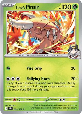 Ethan's Pinsir 001 - SV10 Destined Rivals - for just $0.03! 