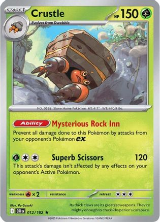 Crustle 012/182 - SV10 Destined Rivals Holofoil - for just $0.10! 