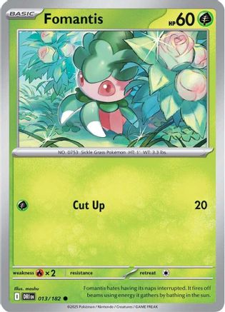 Fomantis 013 - SV10 Destined Rivals Reverse Holofoil - for just $0.10! 