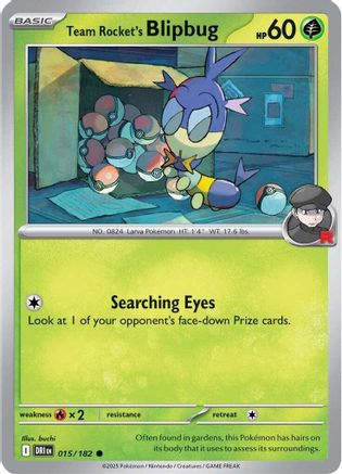 Team Rocket's Blipbug 015 - SV10 Destined Rivals Reverse Holofoil - for just $0.08! 
